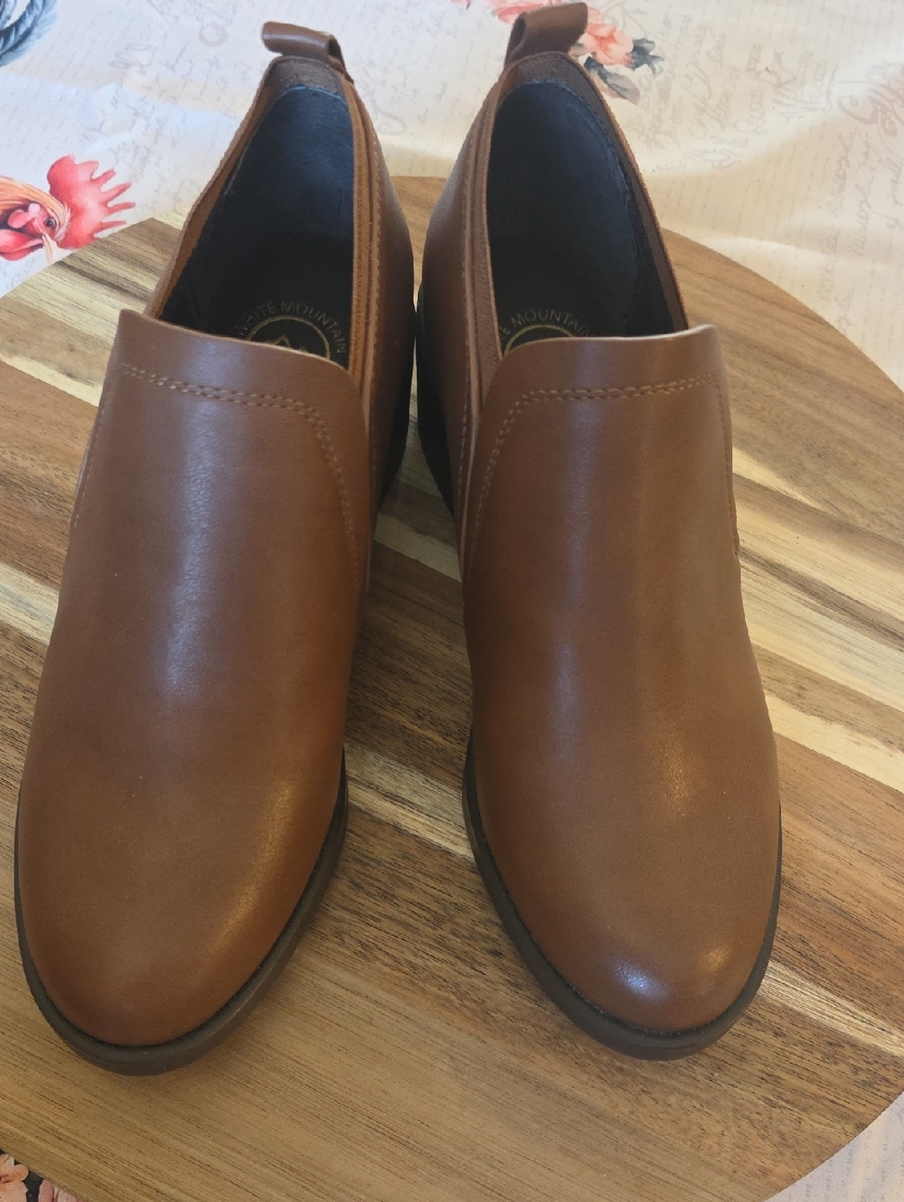 White Mountain Brown Slip-On Women's Loafers